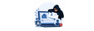 site web bannière usurpation d'identité